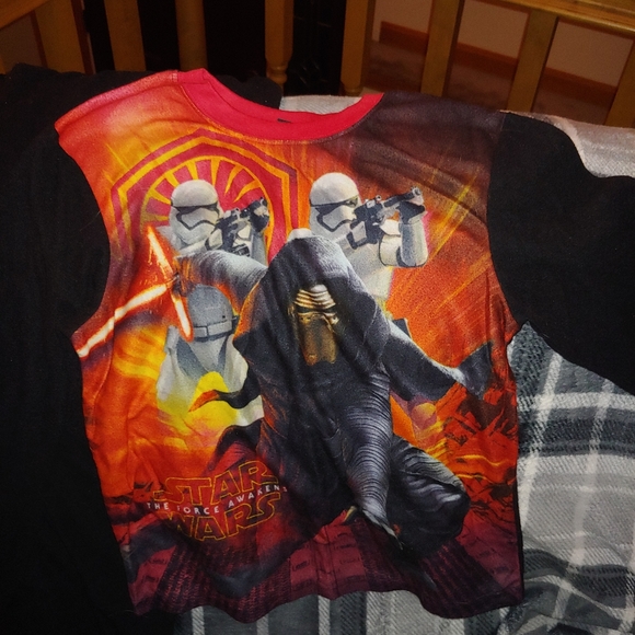 Star Wars Pajama Set Boys Lg 10/12 - Picture 2 of 6